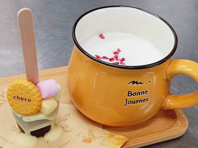 ホットミルク＆チョコレートスティック